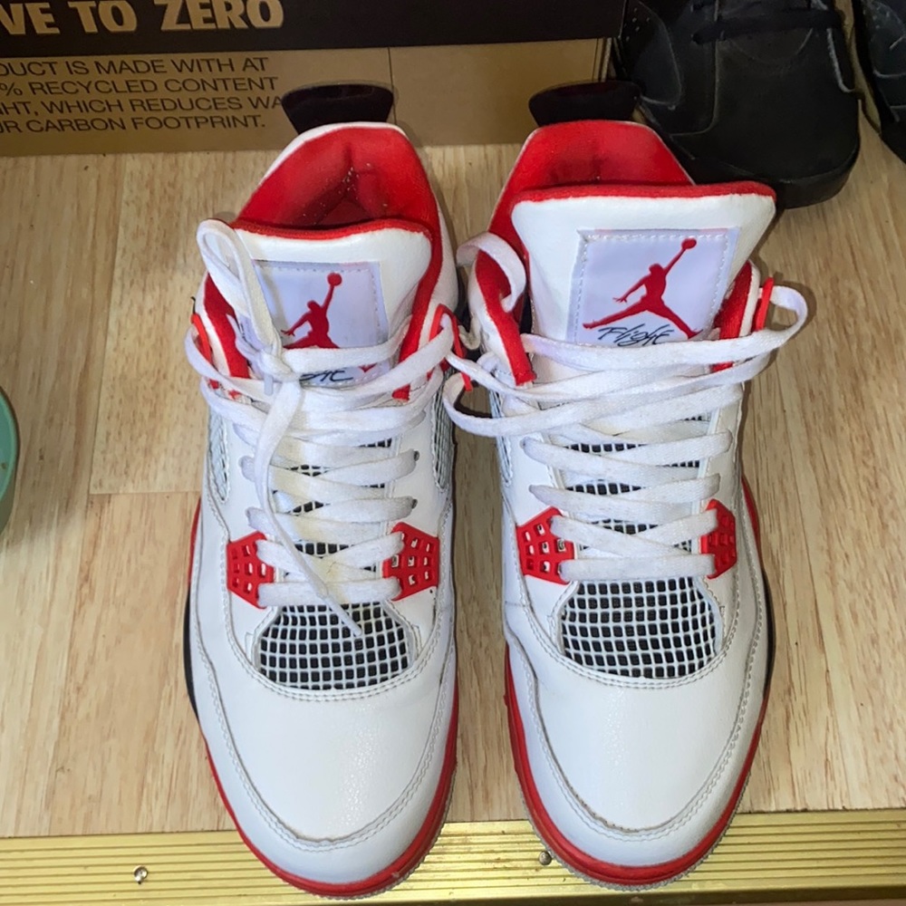 Fire Red Jordan 4s